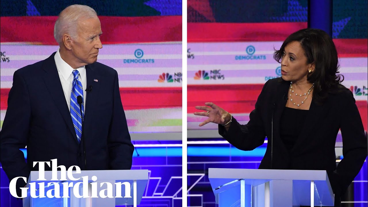Kamala Harris attacks Joe Biden's record on race in Democratic debate