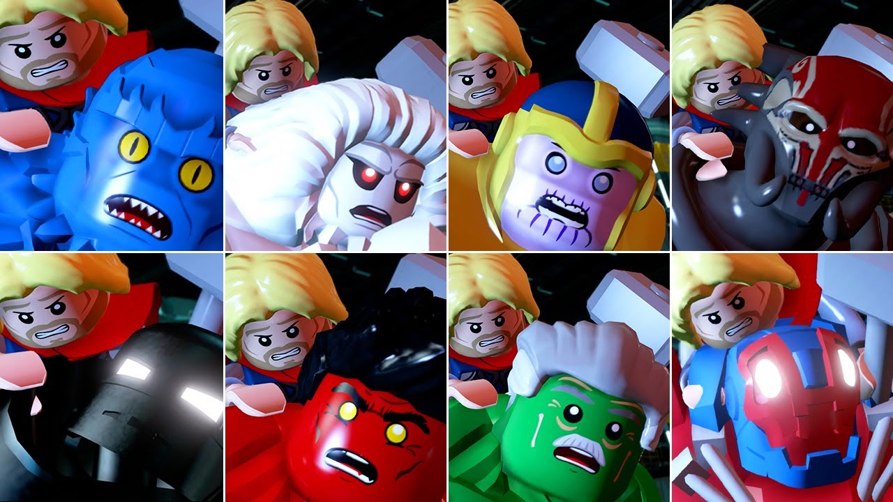 All Big-Fig Characters in Fight with Thor (King of Asgard) in LEGO Marvel's Avengers