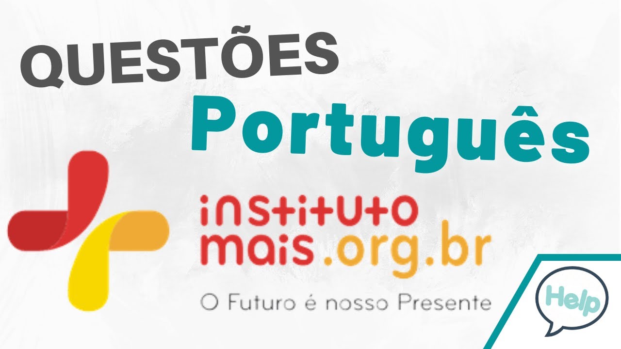 Questões de Língua Portuguesa - INSTITUTO MAIS