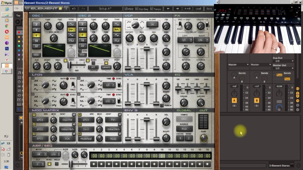 Управление инструментами с помощью MIDI клавиатуры Oxygen. Функции Learn и MIDI в Ableton Live.