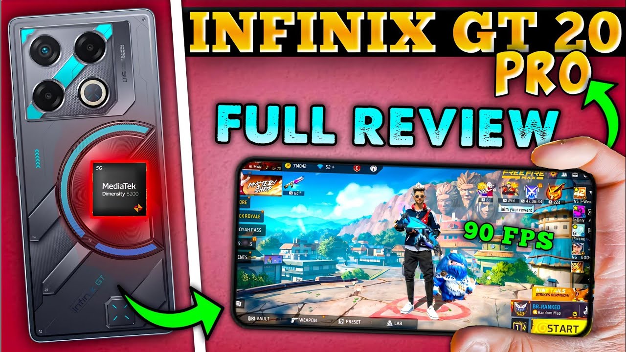 Infinix GT 20 PRO Free Fire Test || Infinix GT 20 PRO Free Fire Gameplay || Gaming Test ⚡