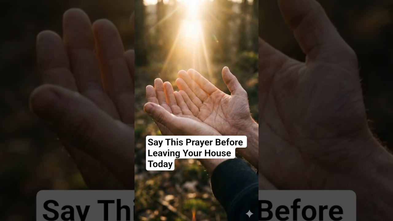 Say This Prayer Before Leaving Your House Today