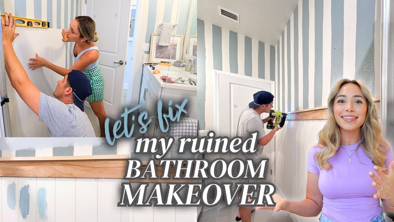 Fixing the WORST BATHROOM EVER! EXTREME BATHROOM MAKEOVER! DIY HOME DECORATING IDEAS
