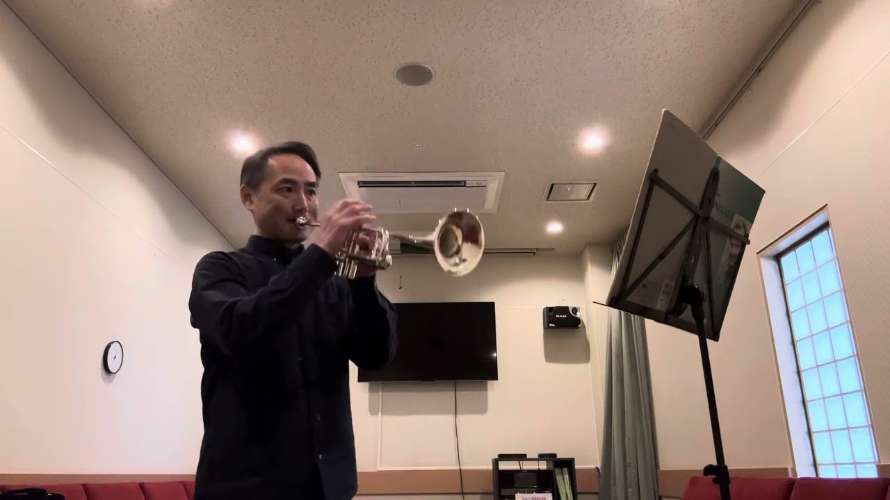 【猛練習】Arthur HONEGGER  Intrada(pour trompette en ut & piano) #trumpet #HONEGGER #トランペット #室内楽 #オネゲル