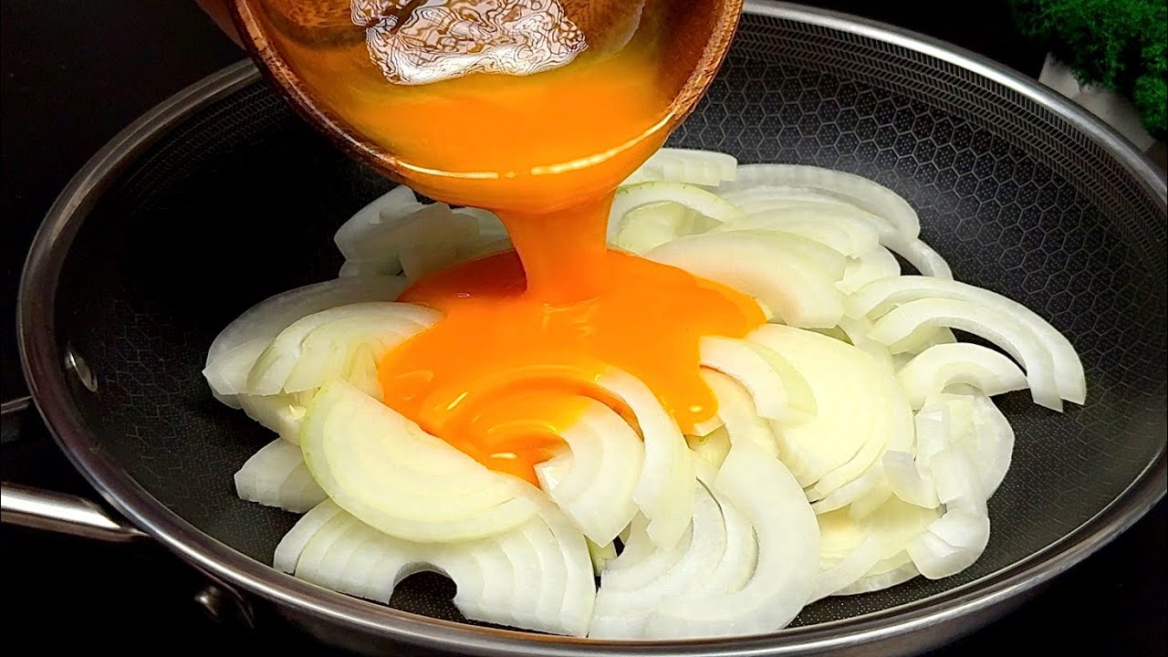 Onions with eggs – better than meat! My village grandmother's brilliant recipe! 🔝3 top recipes!