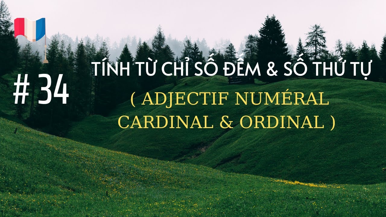# 34 - Tính từ chỉ số đếm & số thứ tự ( ADJECTIF NUMÉRAL  CARDINAL & ORDINAL )