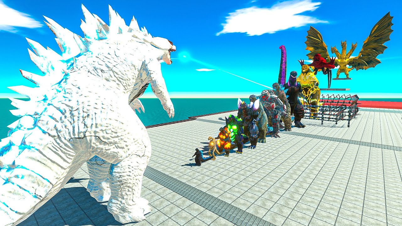 EVOLVED ANTI VENOM GODZILLA 10 Size Challenge vs Evolution of Godzilla x KING GHIDORAH + TITANUS RED