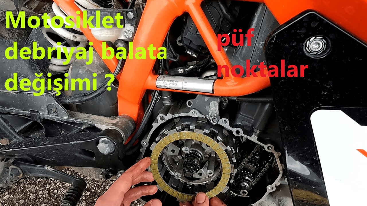 MOTOSİKLET DEBRİYAJ BALATASI DEĞİŞİMİ (KTM RC/DUKE 390 17)