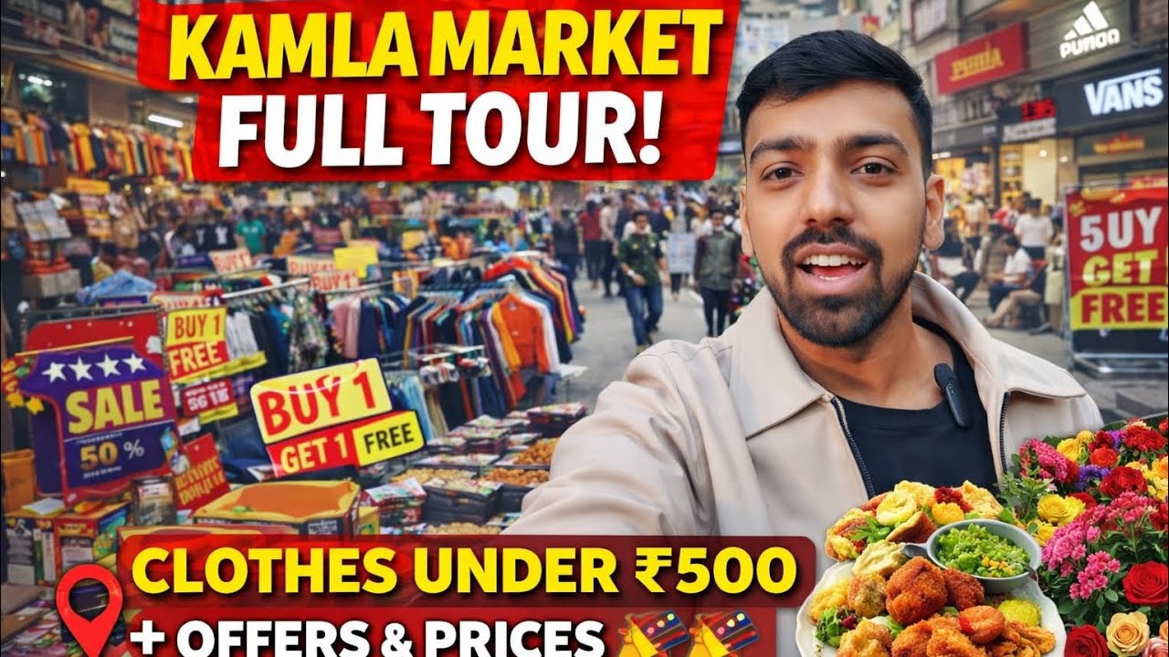 🔥 Kamla Market Full Tour 😱 | Under ₹500 Shopping 🛍️ | Buy 1 Get 1 Deals | Bangla Road