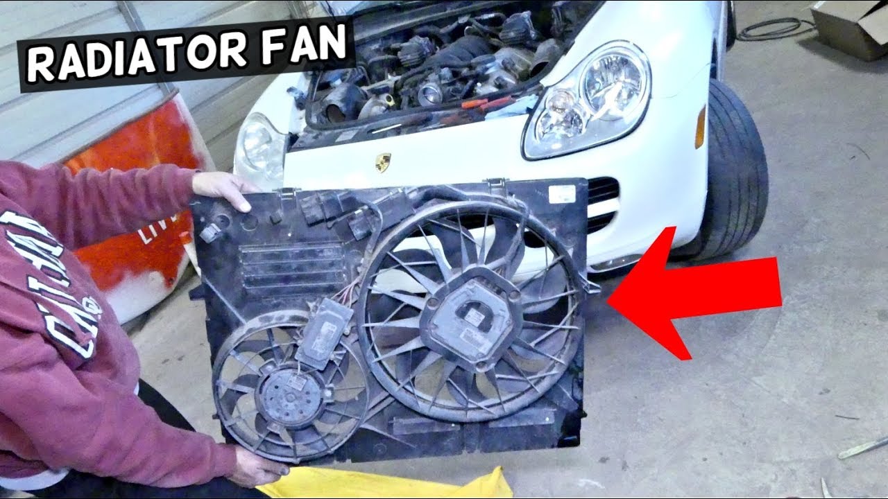 HOW TO REMOVE AND REPLACE RADIATOR FAN ON PORSCHE CAYENNE