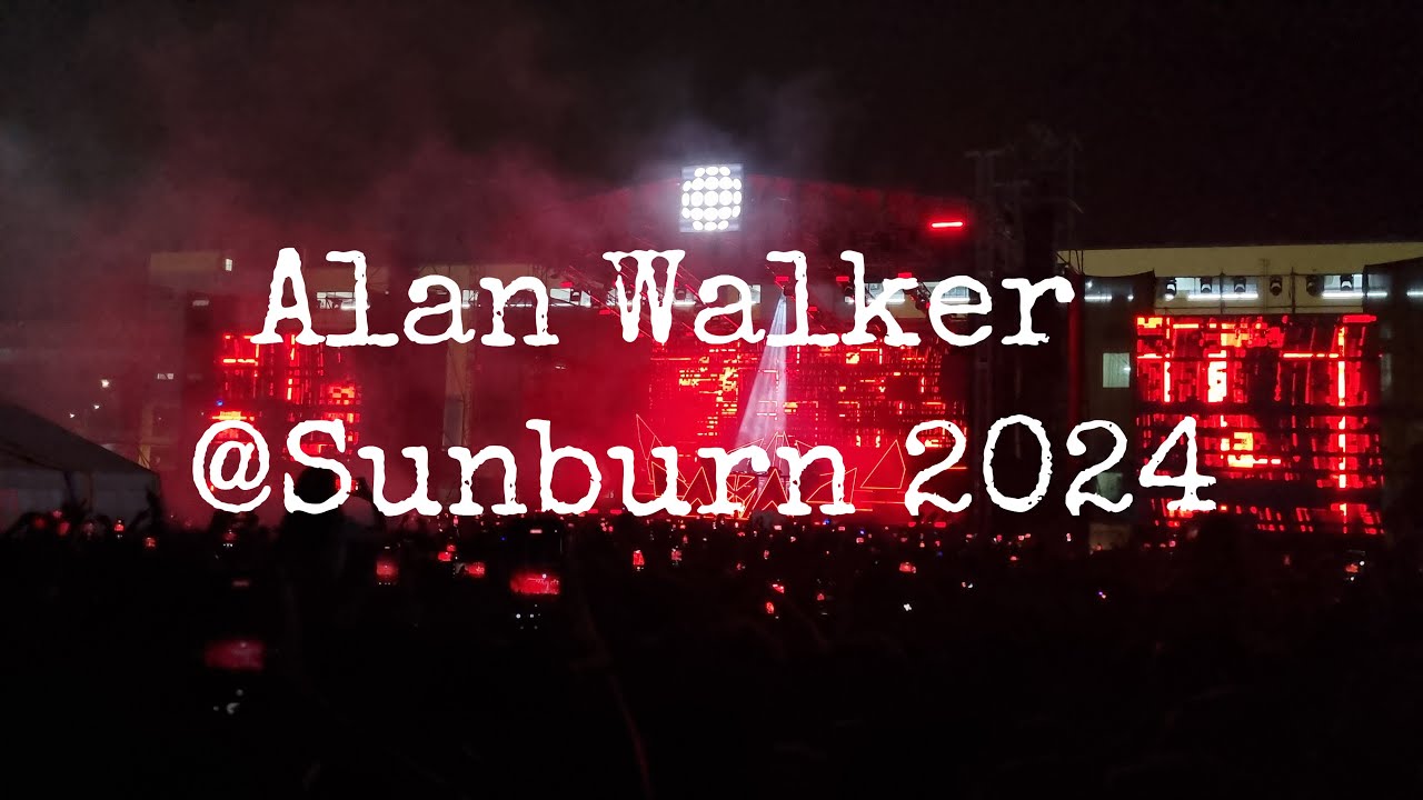 Alan Walker Ft @SunburnFestival  | 2024 | Bangalore | India tour