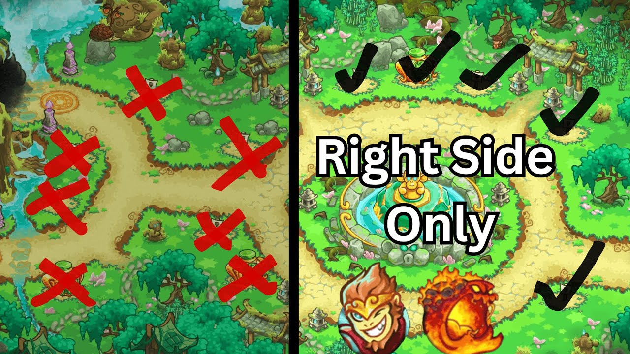 [Kingdom Rush Alliance] Celestial Monkey Forest Right Side Only