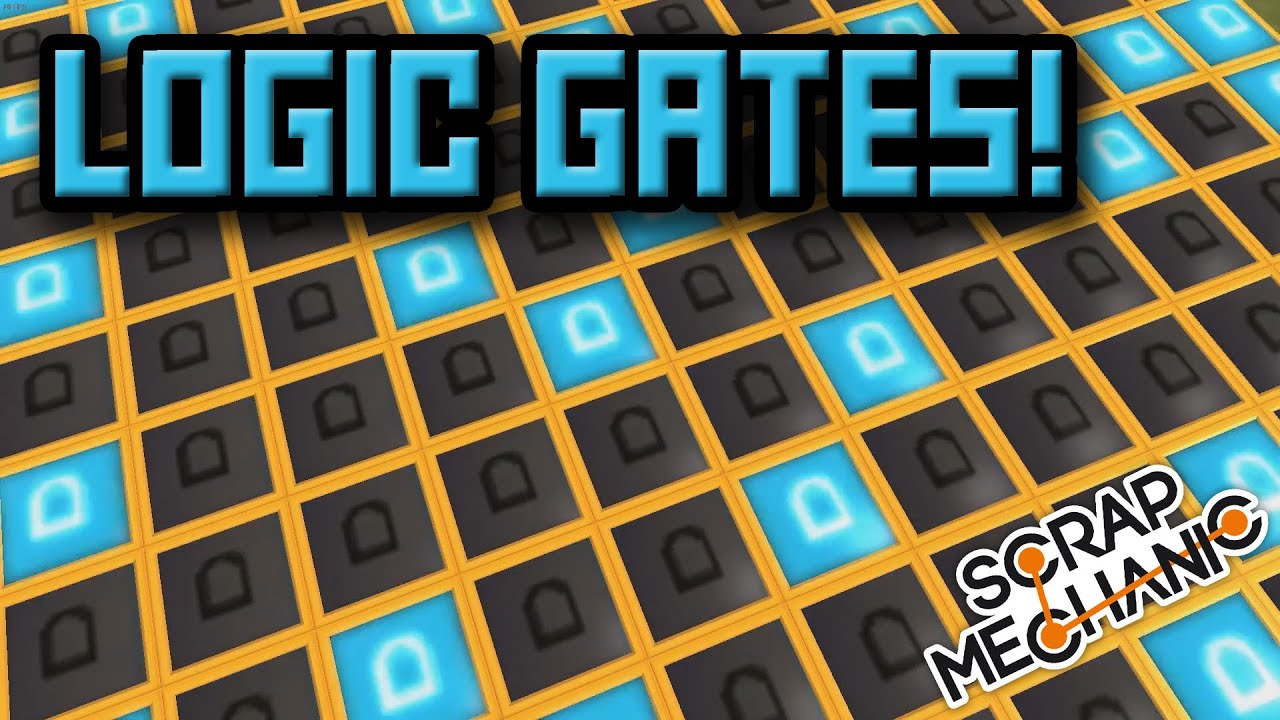 LOGIC GATES Update! LIGHT STRIPS! Bonus Scrap Mechanic Gameplay (Epilepsy Warning)