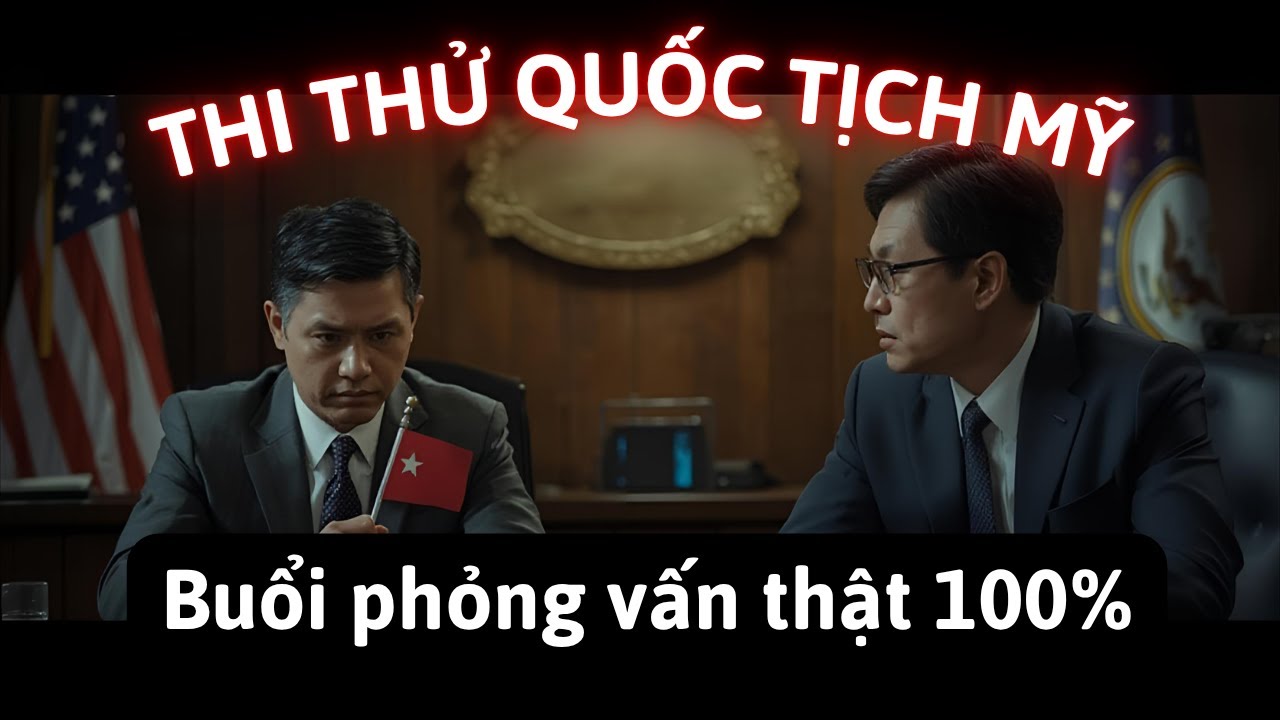 BÀI THI THỬ QUỐC TỊCH MỸ – Mô Phỏng Buổi Phỏng Vấn THẬT 100%!