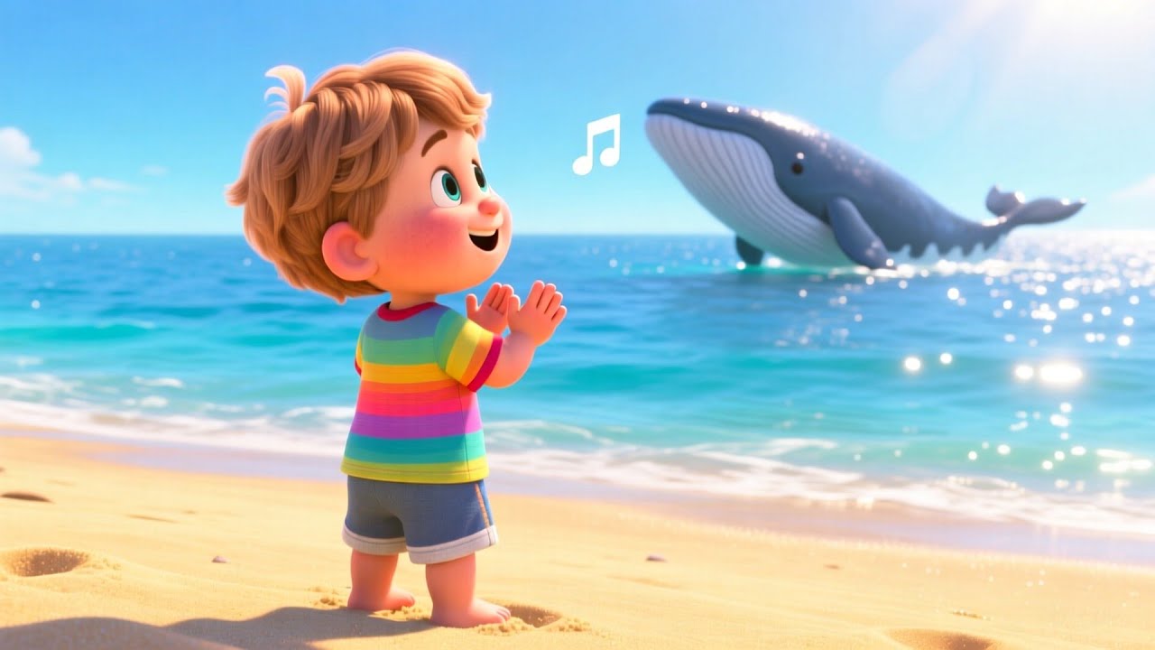 Whale Song In The Ocean 🐋🌊 | Learn Numbers, Colors & Shapes | Fun Kids Learning Video