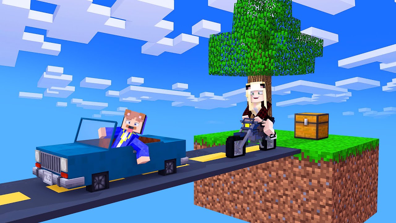 SKYBLOCK MIT FAHRZEUGEN UND HELIKOPTERN!
