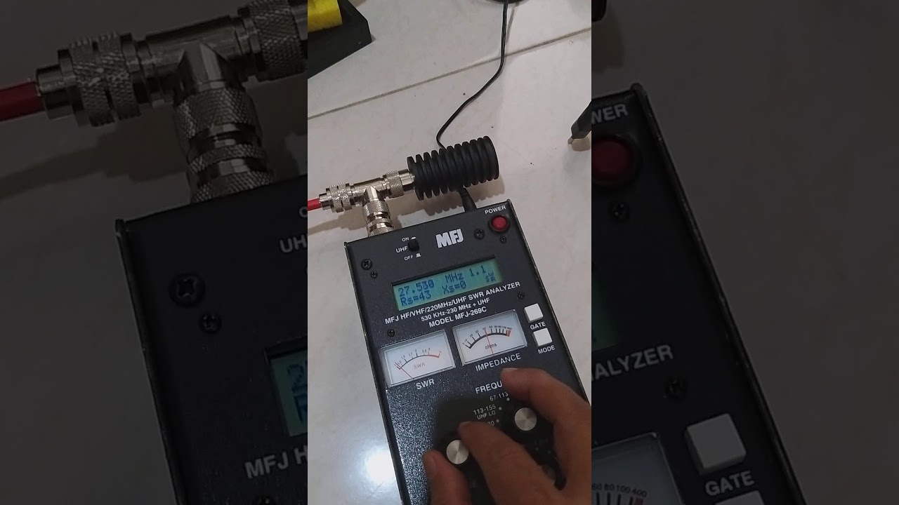 mfj269c dip 27Mhz feedline rg58