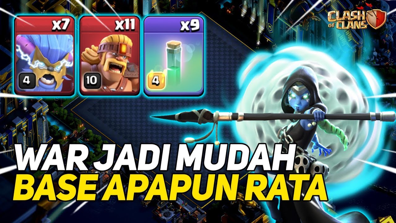 War Jadi Gampang Pakai Combo Rc Invis + Super Yeti Di Townhall 14 Auto Rata - Clash Of Clans