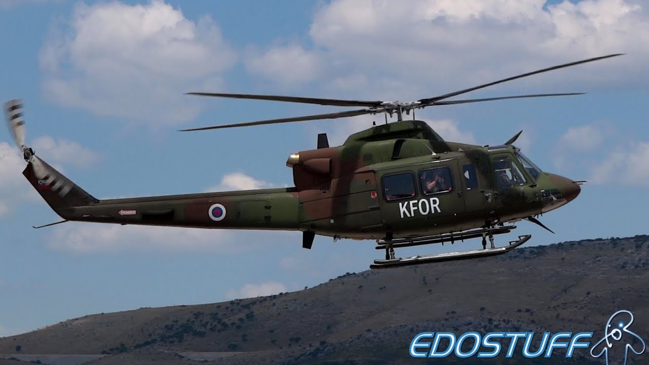 Bell 412EP - Slovenian Air Force - Landing at Split airport SPU/LDSP