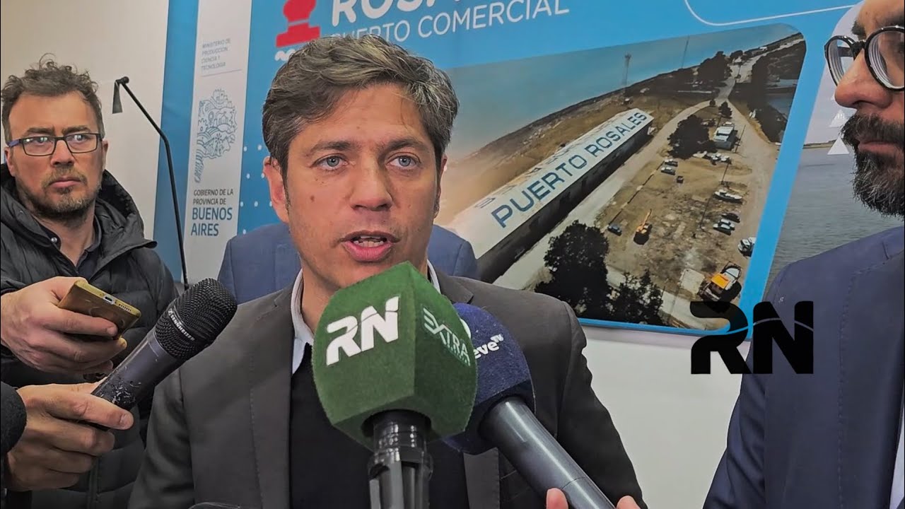 Axel Kicillof en Coronel Rosales
