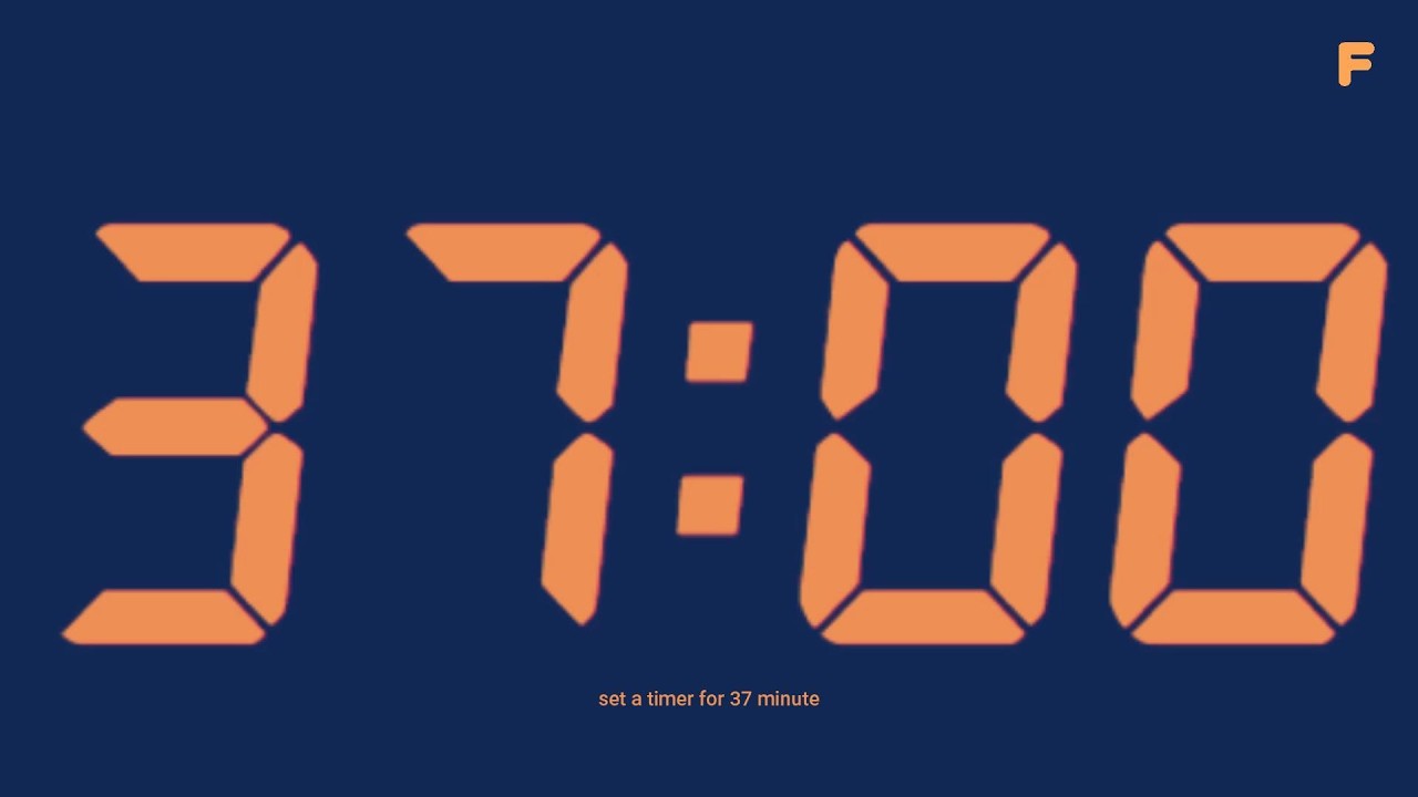 set a timer for 37 minute