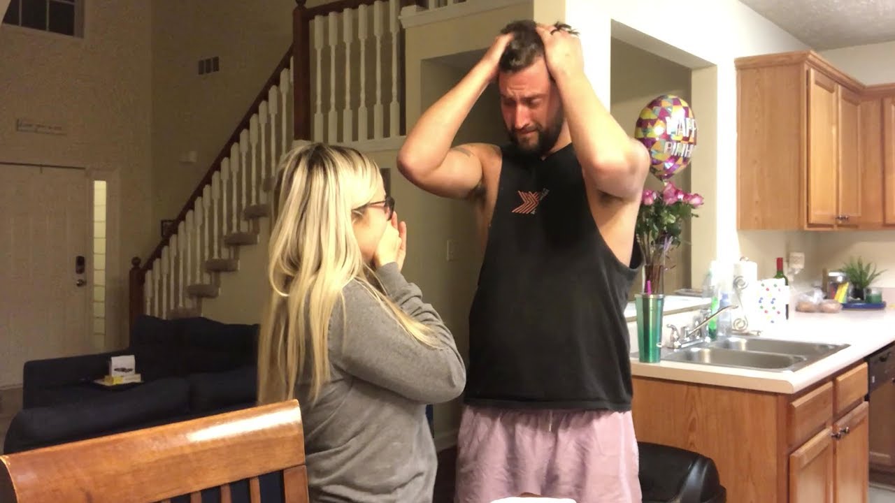 Husband cries & drops to his knees after wife tells him she's pregnant with their first baby!