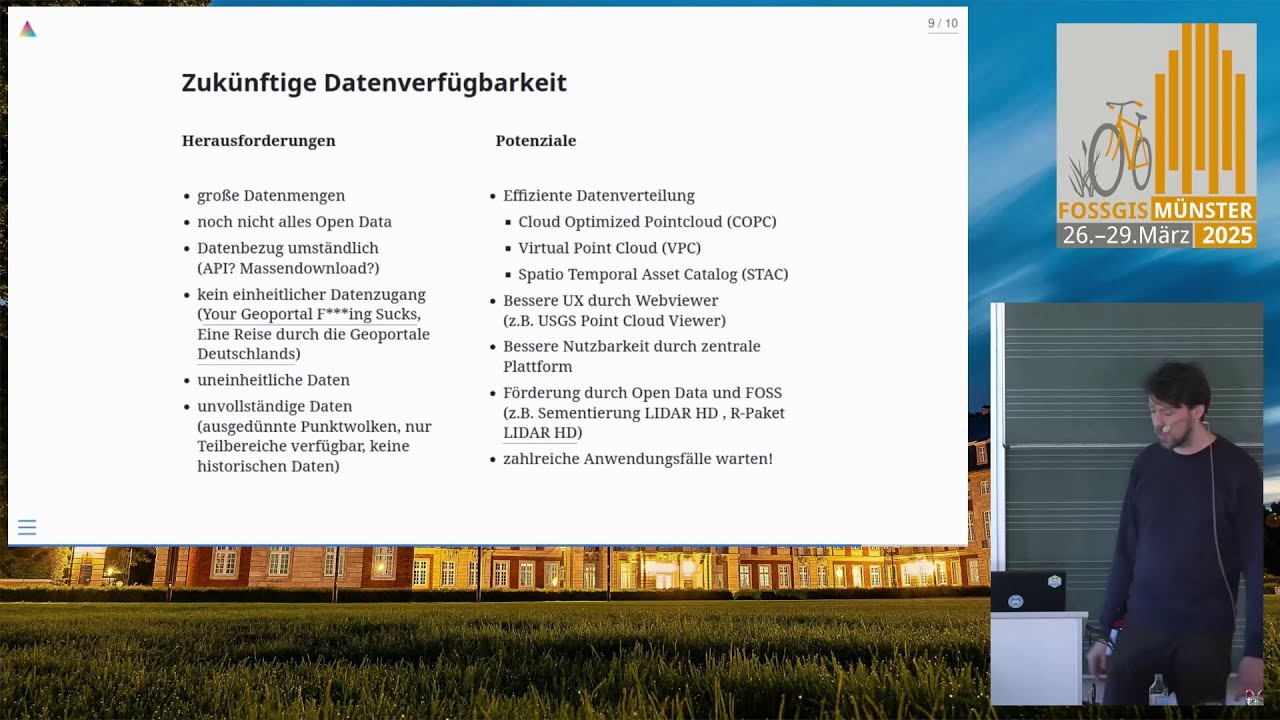 FOSSGIS 2025 Airborne-Laserscanning in Deutschland: Verfügbarkeiten, Herausforderungen, Potenziale