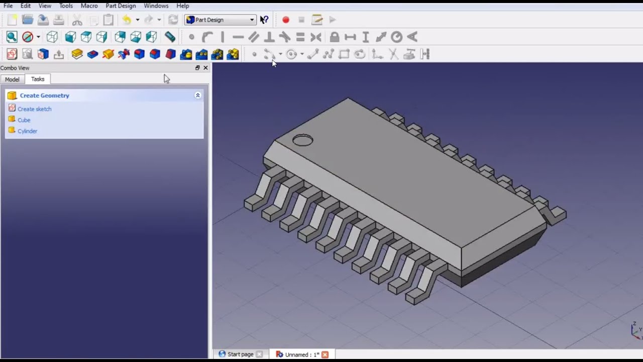 FreeCAD tutorial: creating 3D model for KiCAD