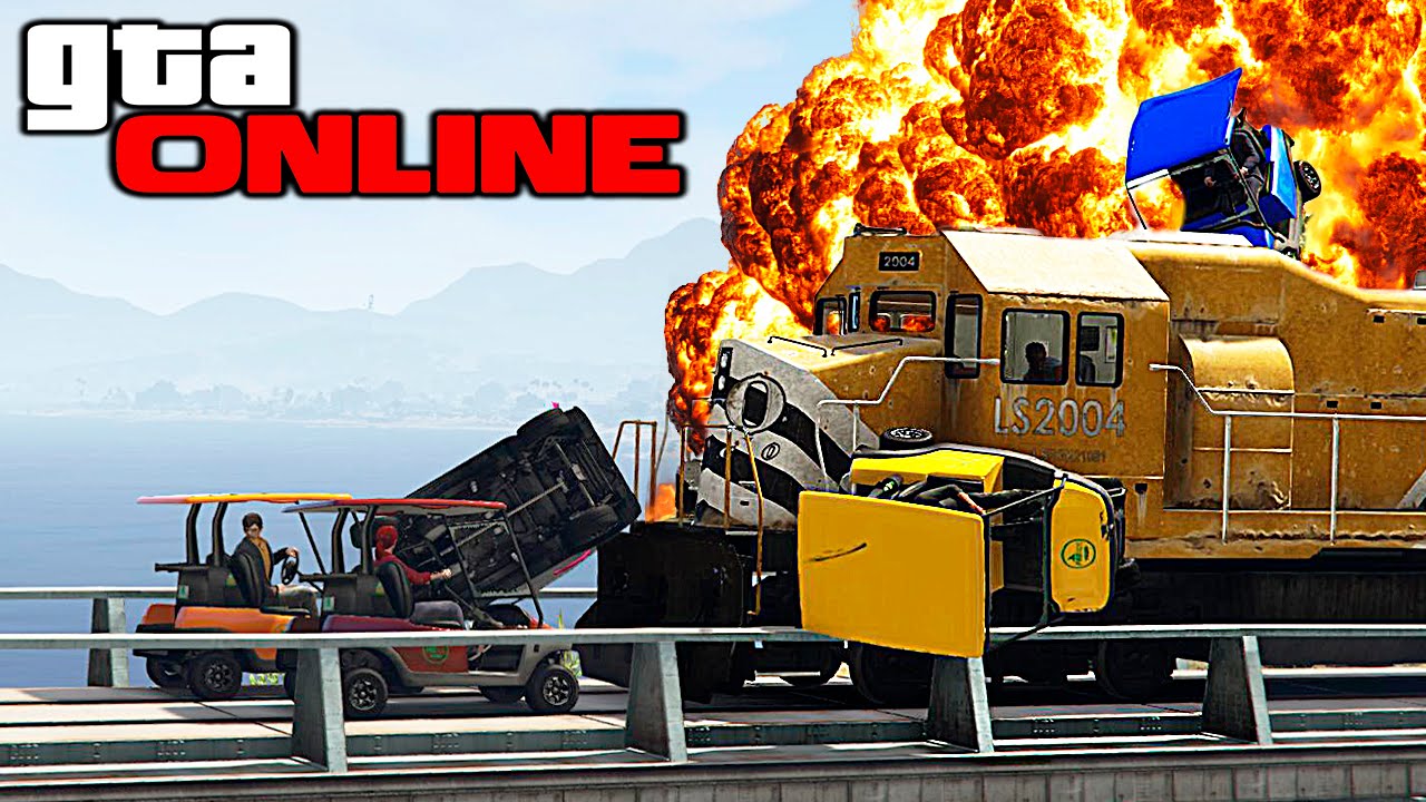 АДСКИЙ ПОЕЗД В ЛАБИРИНТЕ В GTA 5 ONLINE #268 ( ФАН и УГАР )
