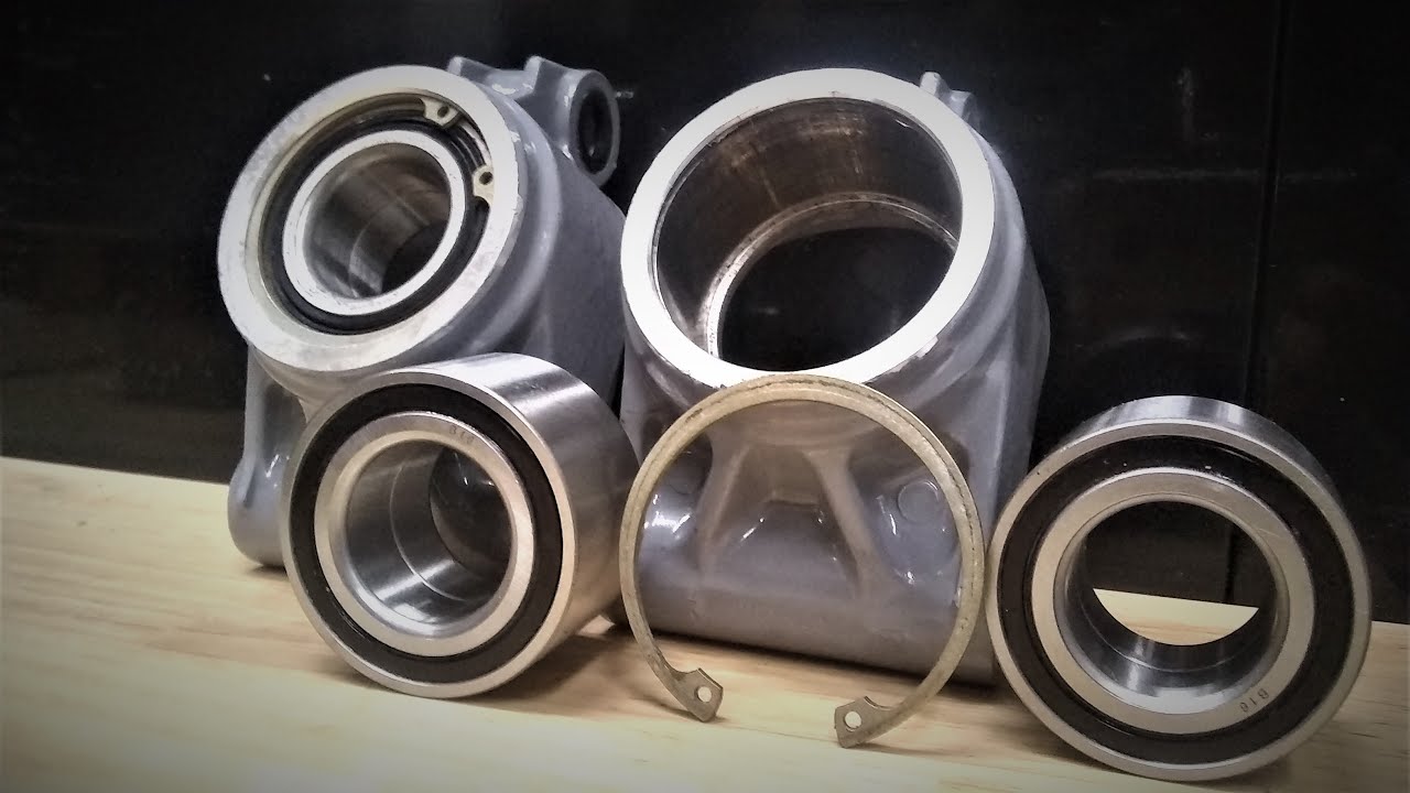 Polaris Outlaw 500/525 IRS Rear Carrier Hub Bearing Removal And Install New Bearing Step By Step