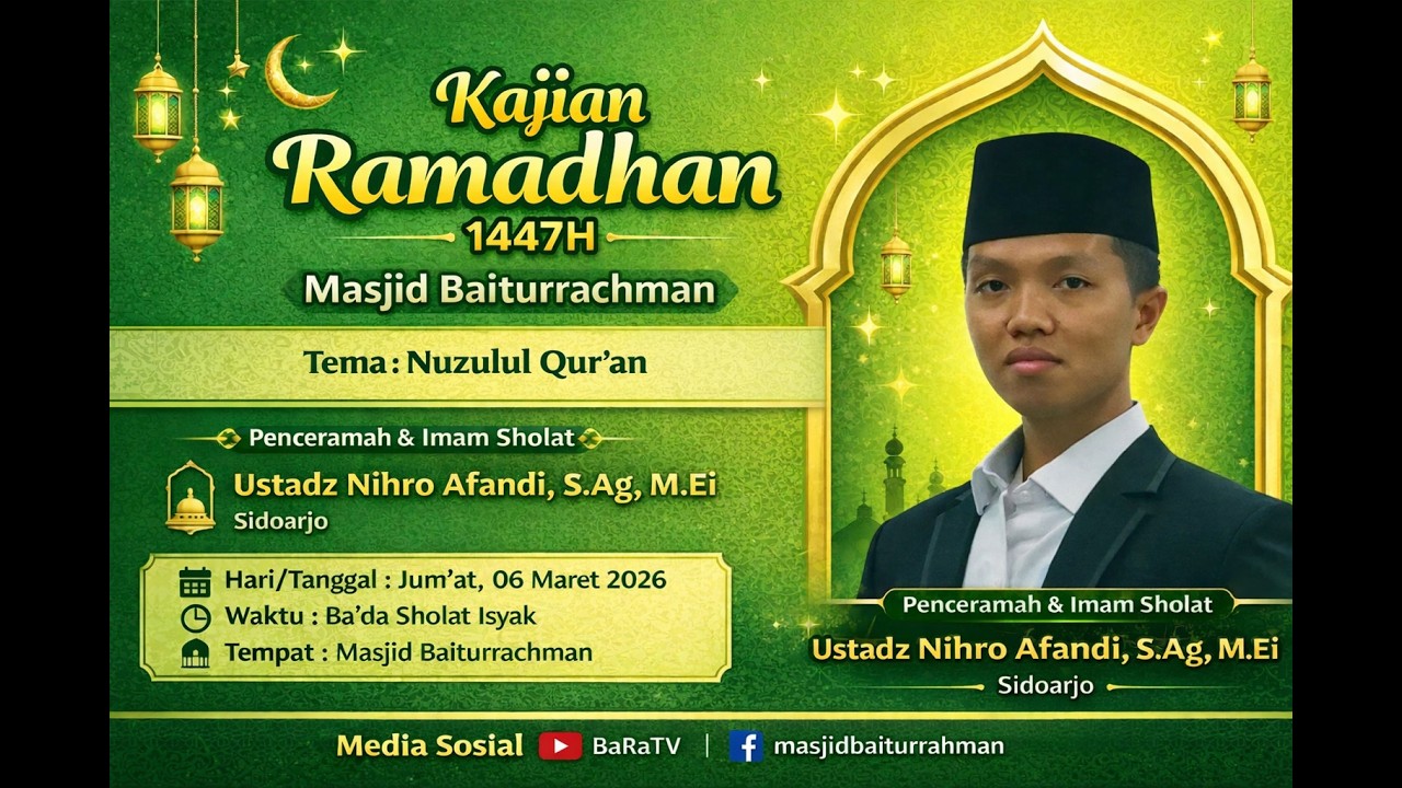 LIVE | Nuzulul Quran I Ustad Nihro Afandi, S.Ag, M,Ei