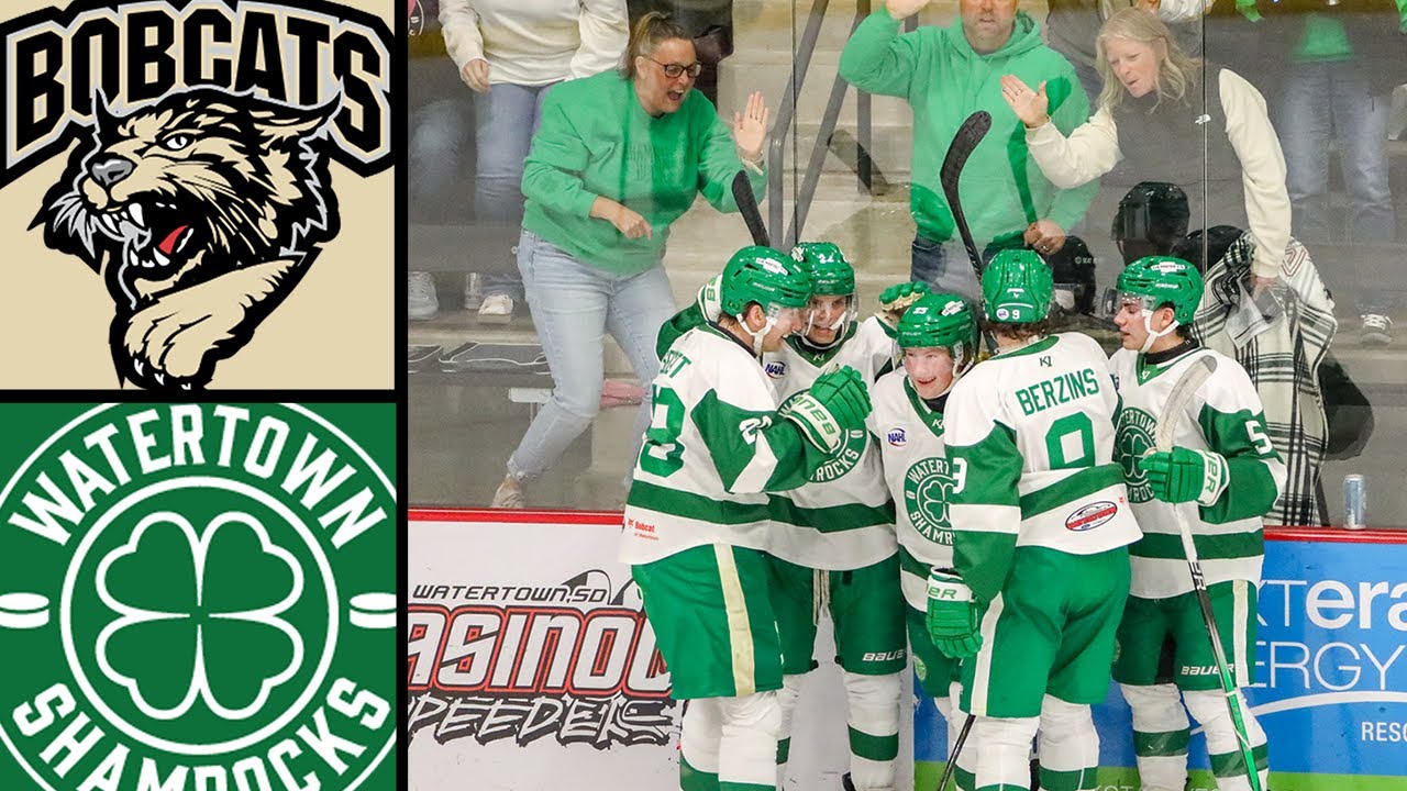 Watertown Shamrocks vs Bismarck Bobcats | Game Highlights (10-18-2025) | NAHL Hockey