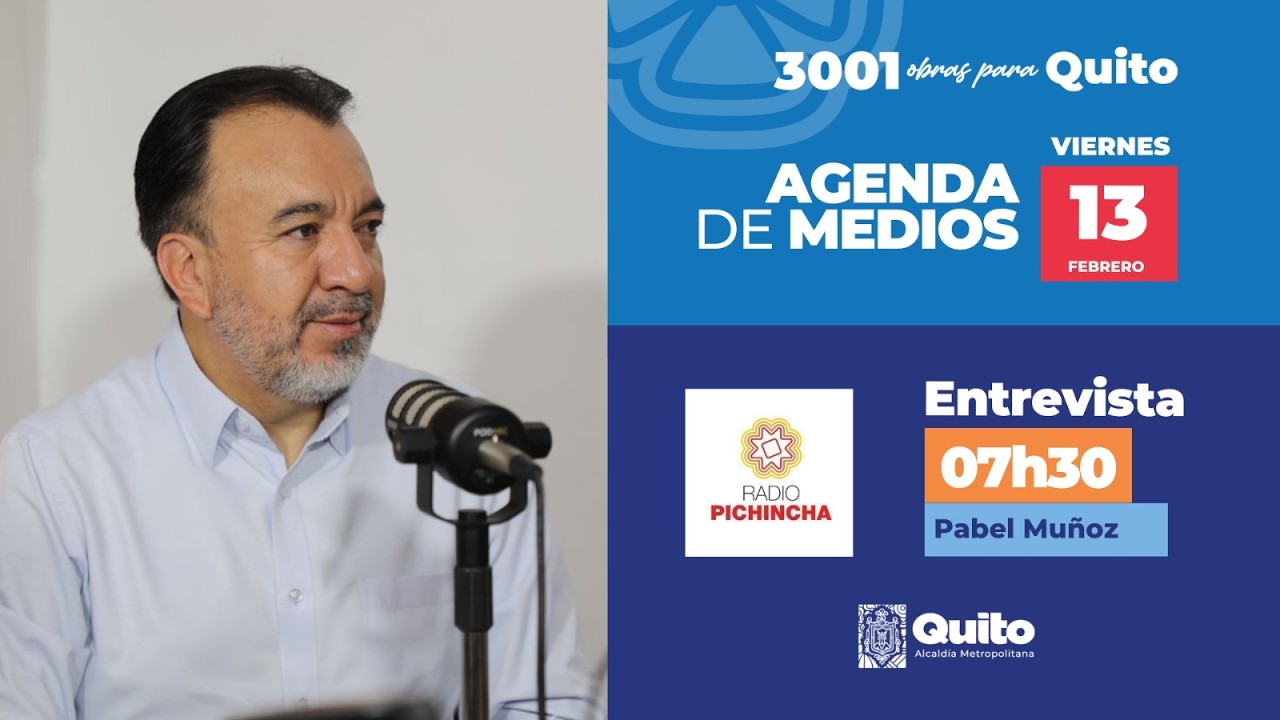 📻 #PabelEnMedios | Entrevista del Alcalde de Quito, Pabel Muñoz (@pabelml) en Radio Pichincha.