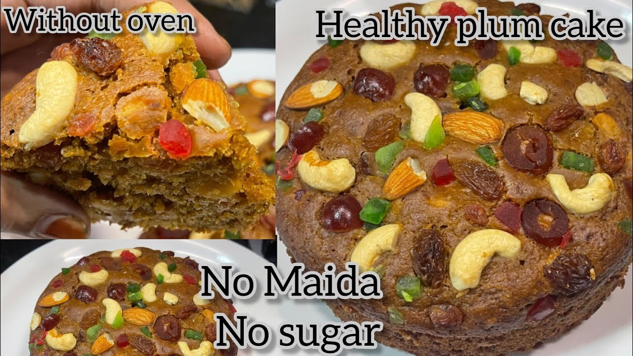 Healthy Plum Cake Recipe | Eggless Special Plum Cake No Oven