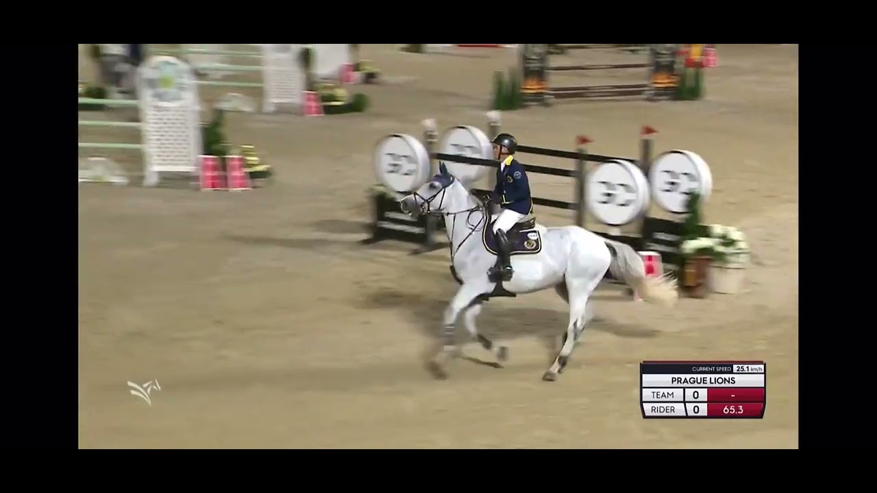Fernando Martinez Sommer and Lady GCL of Vienna (1st place double clear with Prague Lions)