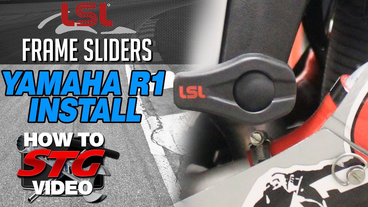 How to install LSL Frame Sliders on a 15-17 Yamaha YZF-R1 from SportbikeTrackGear.com