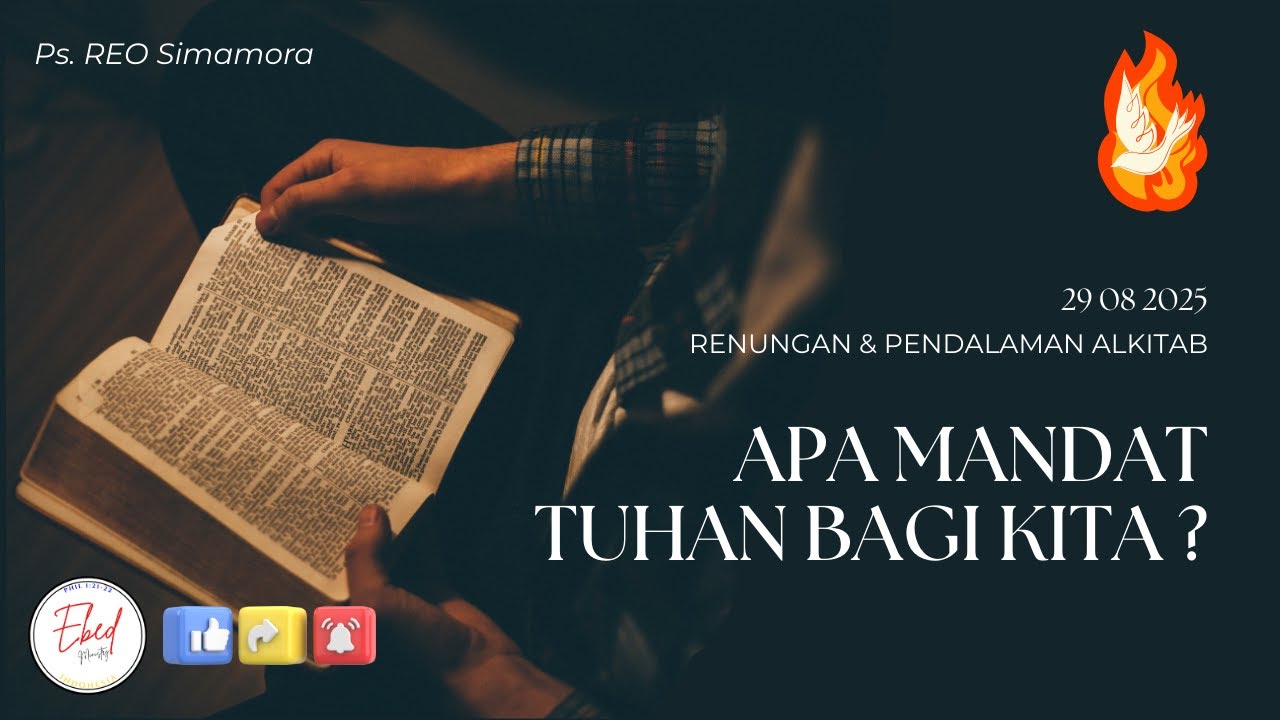 DAILY DEVOTION 29 08 25 | #DailyDevotion #DoaPagi #Mandat #RenunganHarianKristen #EbedMinistry