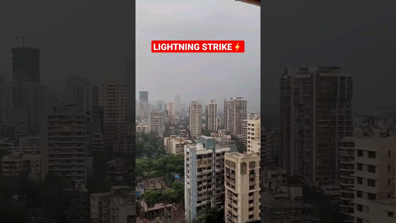Caught On Camera: Lightning Bolt Hits Building in India