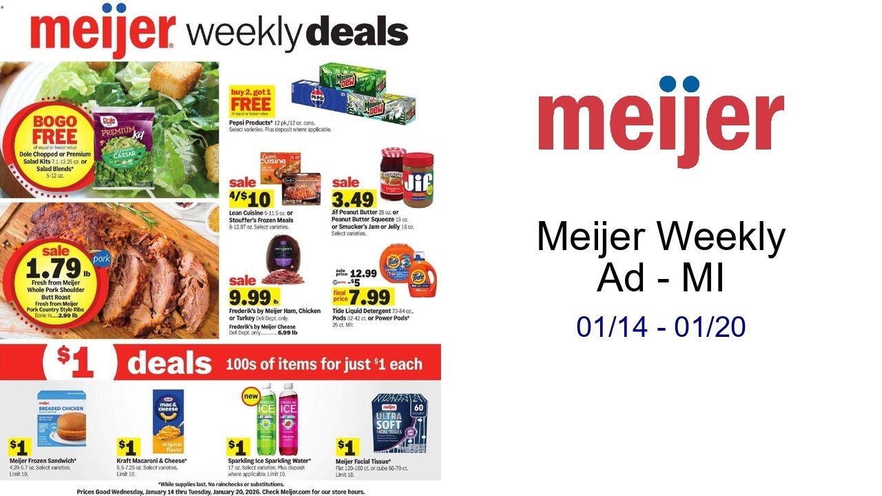 Meijer Weekly Ad - MI 01/14 - 01/20