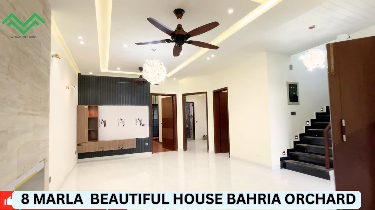 8 MARLA BRAND NEW HOUSE FOR SALE IN BAHRIA ORCHARD LAHORE