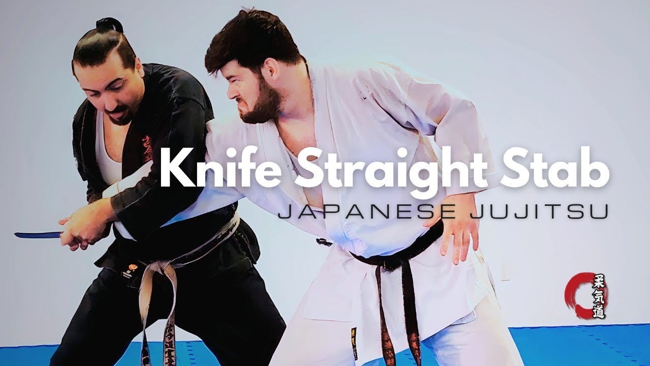 How to Defend a Straight Knife Stab | Japanese Jujitsu (jujutsu / jiu-jitsu)