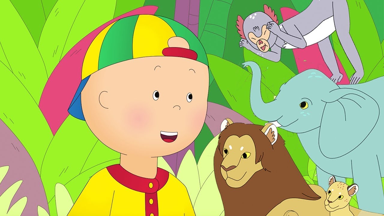 ★NEW★ 🦁 Caillou goes to the Zoo 🐒 Funny Animated Caillou | Cartoons for kids