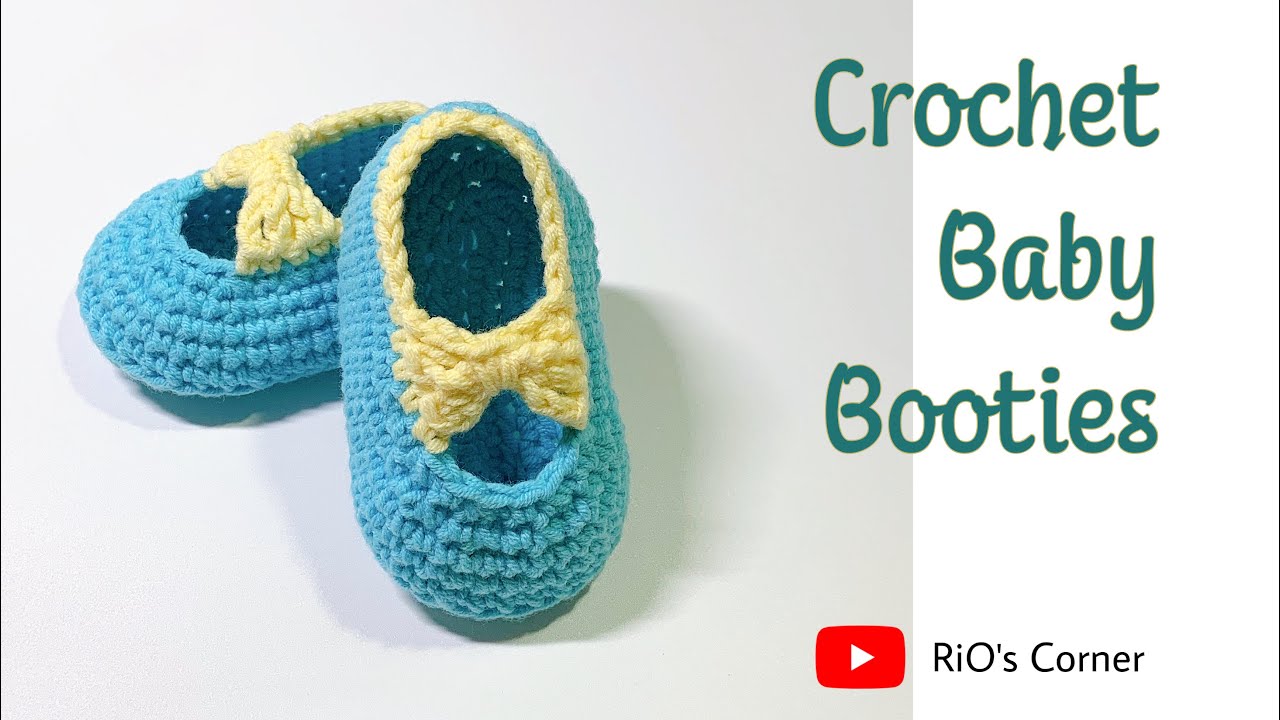 [Crochet] Baby booties | Móc giày tiểu thư cho bé | RiO's Corner