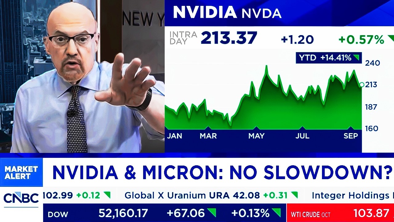 CNBC и Fox сегодня об акциях NVIDIA, акциях Micron, развитии ИИ и спросе на ИИ &mdash; Обзор NVDA