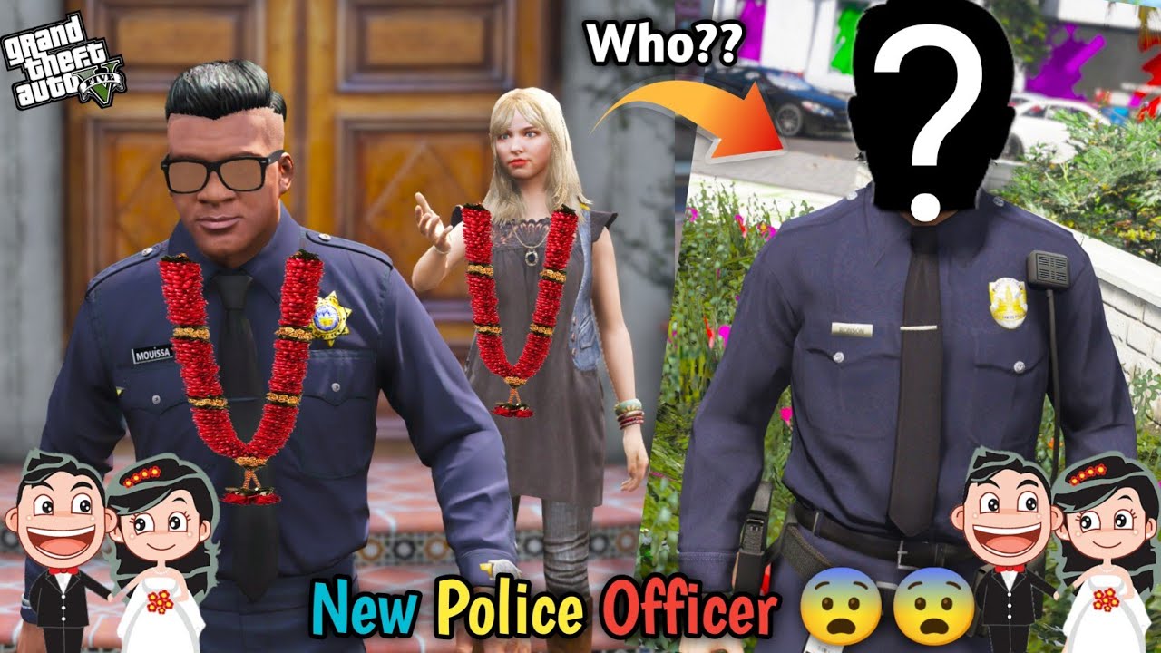 GTA 5: New Police Man In Los Santos 😳Franklin Shocked Who His He 😲😨 Shinchan 😭 PS Gamester