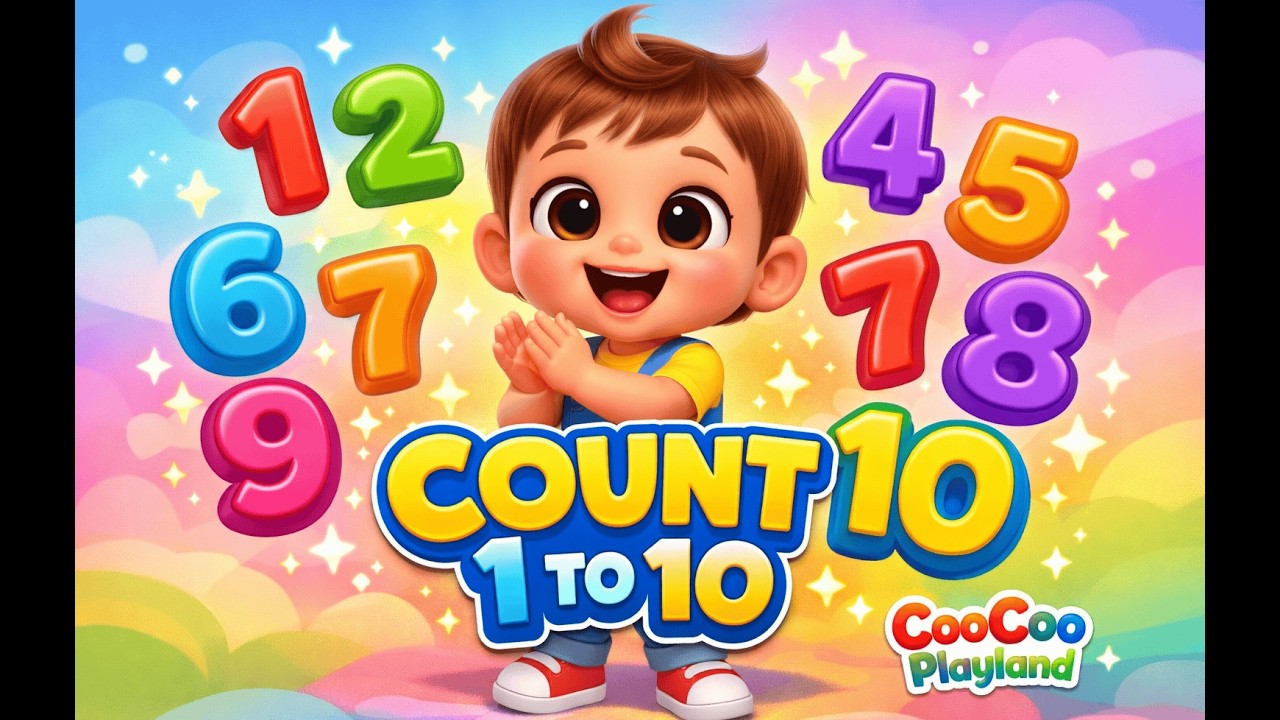 Counting Song 1 to 10 for Kids 🎵 Learn Numbers   Toddler Learning Cartoon