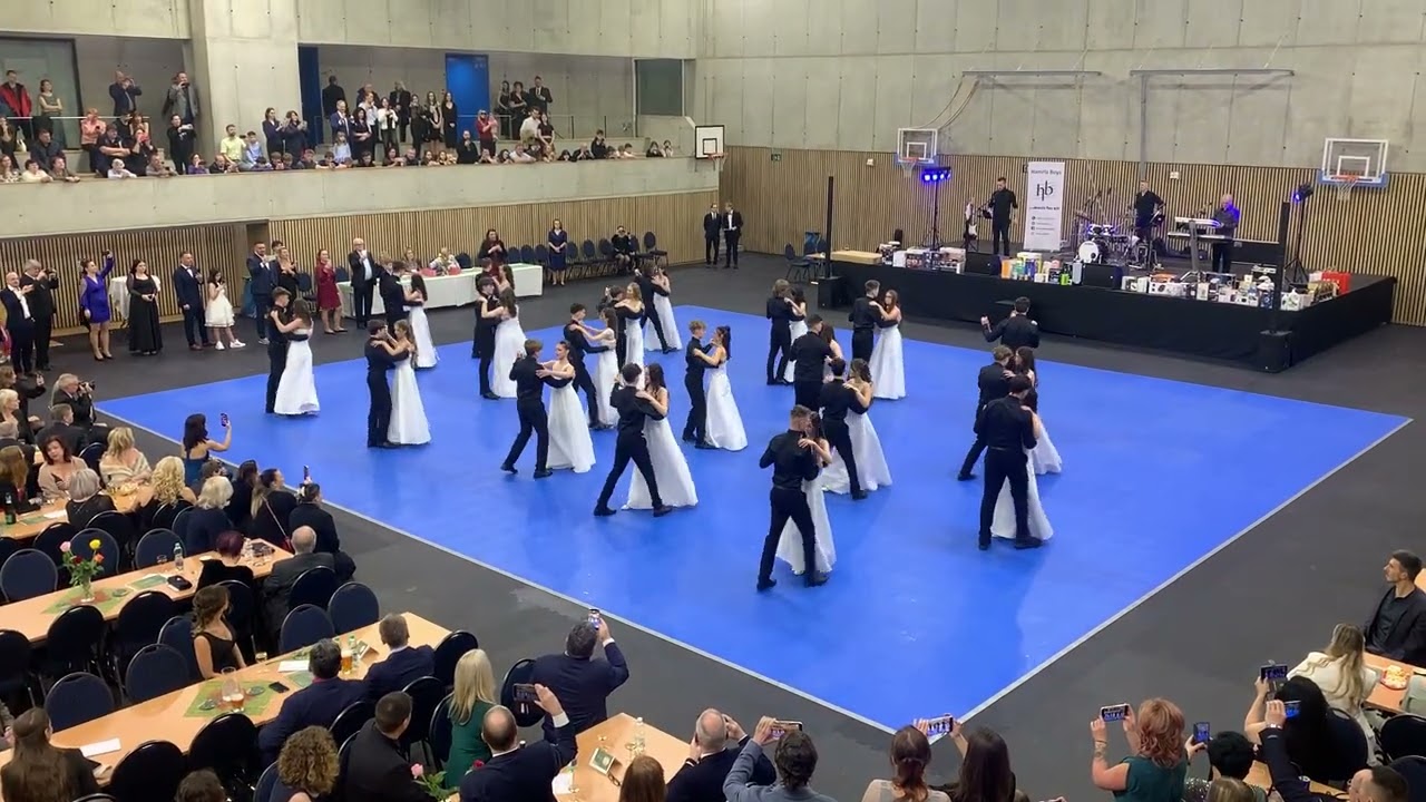 Městsk&yacute; ples Modřice - polon&eacute;za ž&aacute;ků 9.tř&iacute;d