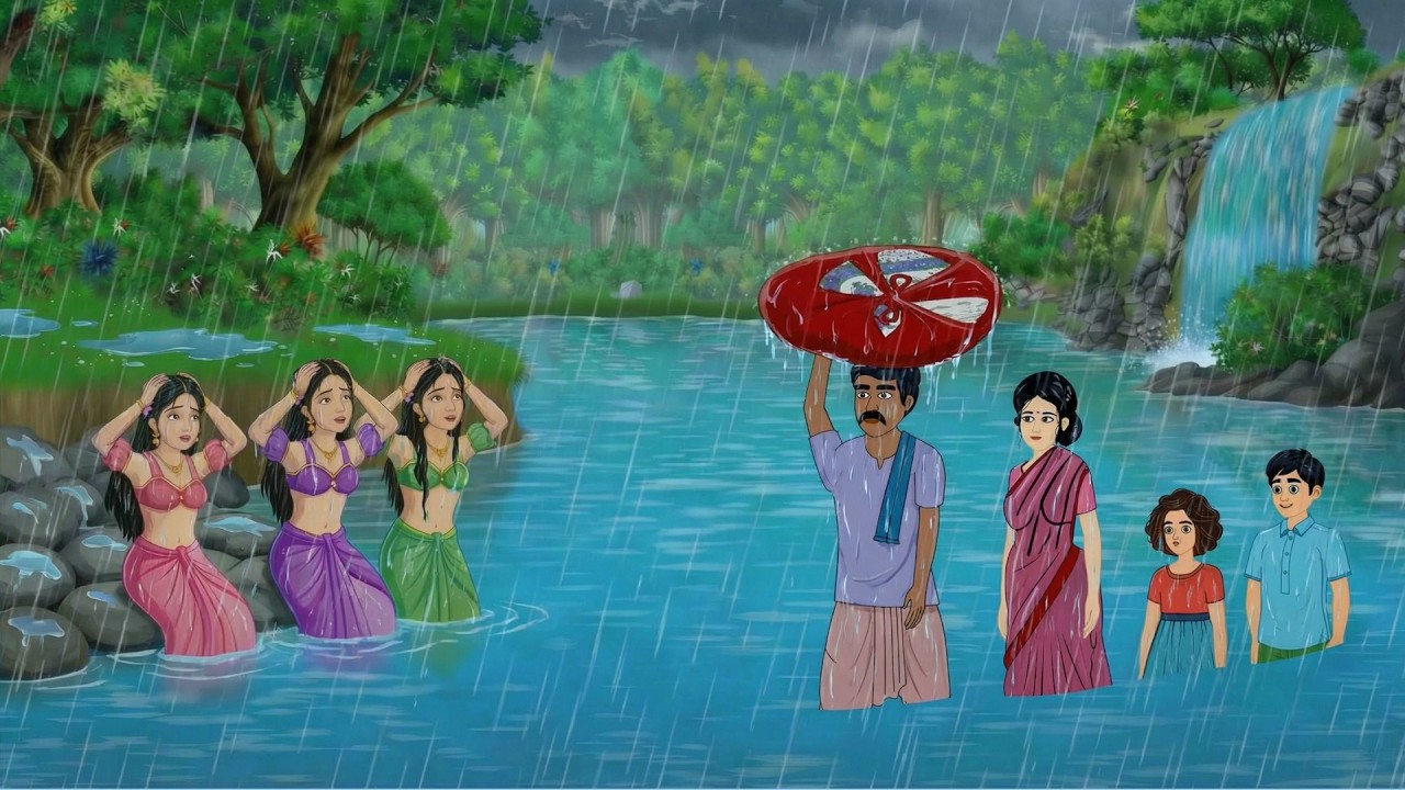 तकदीरवाला लकडहारा | Hindi Fairy Tales | Bedtime Stories | Hindi Animated Story I cartoon story