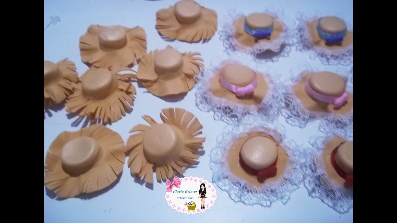 chapeu caipira de EVA