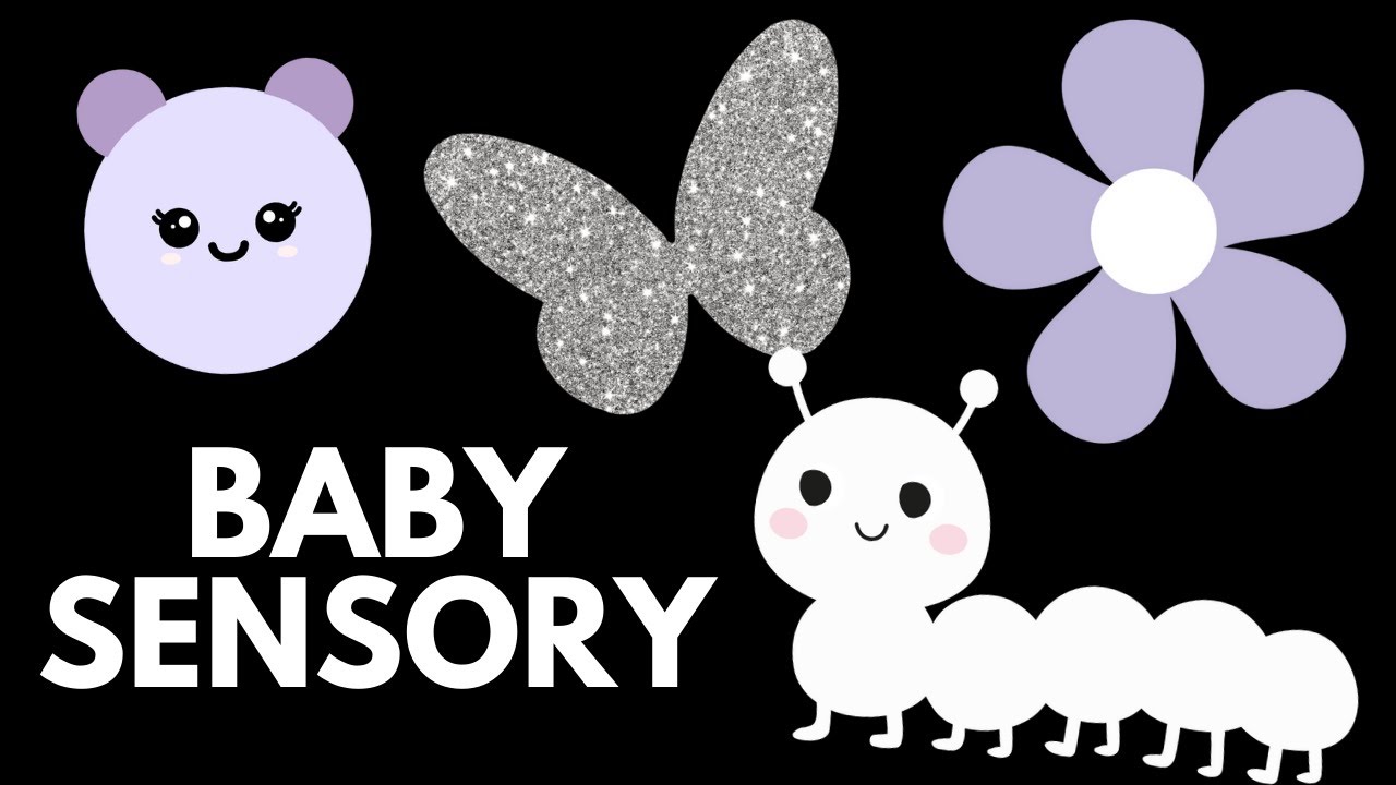 Aesthetic Baby Sensory 💜 | Lilac & Silver Visuals | Low Stimulation Sensory Play | 1 Hour